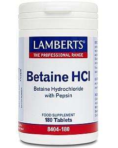 Betaine HCl 324mg  Pepsin 5mg - 180 Tablets - Lamberts For Sale