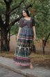 Sonakshi Women s Black Heavy Digital Printed Pure Chanderi Anarkali Dress Cheap