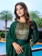 Malishka Women s Silk Blend Solid Straight Kurta Pant With Dupatta - Green Online