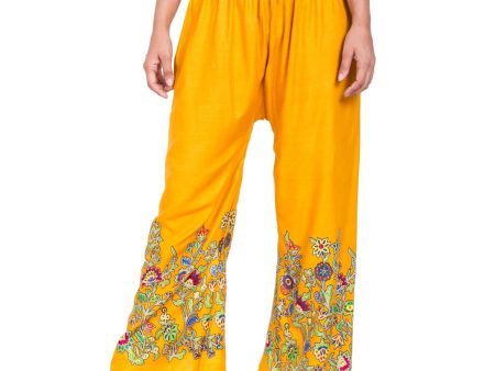 Asmaani Mustard Color Digital Print Sarara For Discount