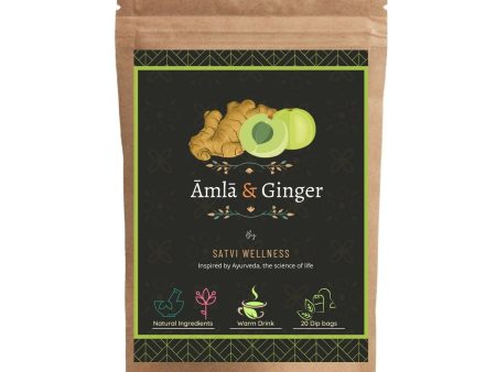 Satvi Wellness Amla Ginger Tea | Blend Of Indian Gooseberry and Ginger Discount