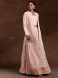 Libas Art Pink Solid Silk Blend Co-Ords Hot on Sale