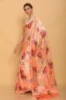 Sonakshi Peach Digital Printed Pure Japan Satin Saree with Blouse Online Hot Sale