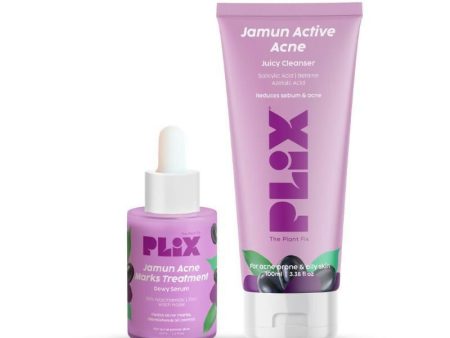 PLIX The Plant Fix Jamun Face Wash & Acne Marks Serum Combo Sale