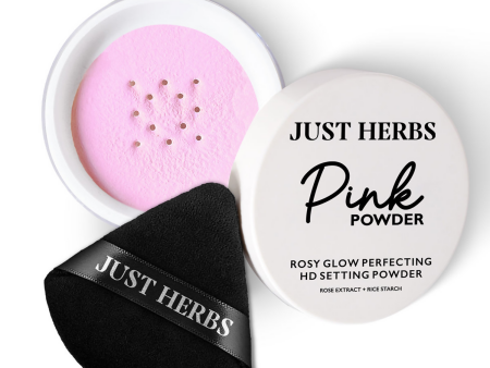 Just Herbs HD Setting Loose Powder - Pink For Discount