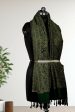 Weaving Mystery Handloom Pashmina Shawl-Kaani Zari - Green Online