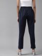 Yufta Navy Blue Cotton Fit Trousers For Cheap