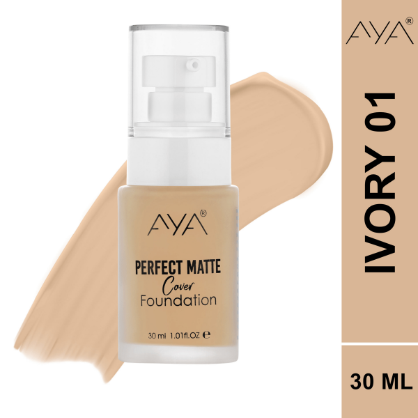 AYA Perfect Matte Cover Foundation - 01 Ivory For Sale