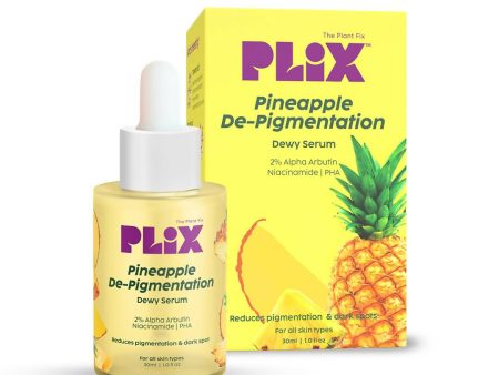 PLIX The Plant Fix 2% Alpha Arbutin Pineapple De-Pigmentation Dewy Face Serum For Pigmentation & Dark Spots Removal Online now