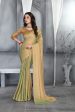 Sonakshi Beige Sequence with Digital Printed Silk Moss Designer Saree with Blouse Sale