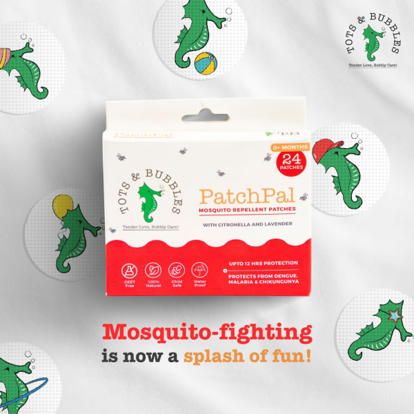 Tots And Bubbles Patchpal Natural Mosquito Repellant Patches For Babies Hot on Sale