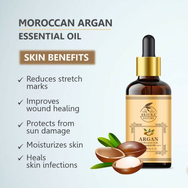 Skiura Nature Moroccan Argan Essential Oil For Anti Ageing on Sale