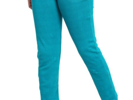 Asmaani Turquoise color Hosiery Lower with Two Side Pockets. Online Sale