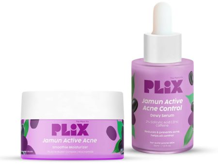 PLIX The Plant Fix 2% Niacinamide and Salicylic Acid Jamun Moisturizer and Serum Combo Cheap