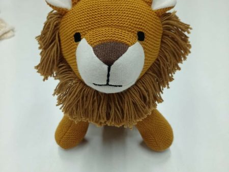 Nesta Toys Lion Plush Toy For Kids – Snuggly Knitted Cotton Soft Toy Online Hot Sale