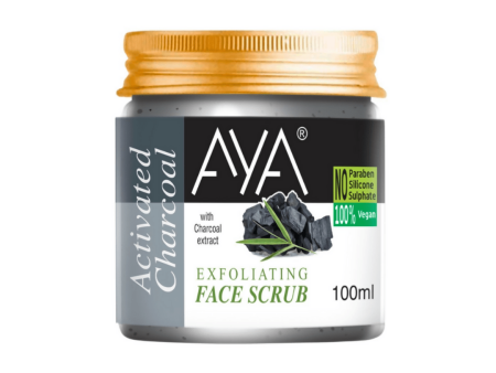 AYA Activated Charcoal Exfoliating Face Scrub Hot on Sale