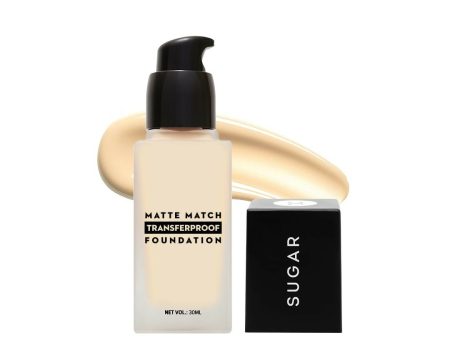 Sugar Cosmetics Matte Match Transferproof Foundation - 17 Raf Online Sale