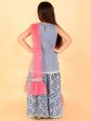 Lil Drama Girls Kurta Ghaghra with dupatta set - Navy Blue Supply