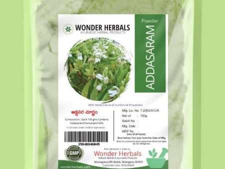 Wonder Herbals Addasaram Powder (Adhatoda,Vasaka,Malabar Nut) on Sale