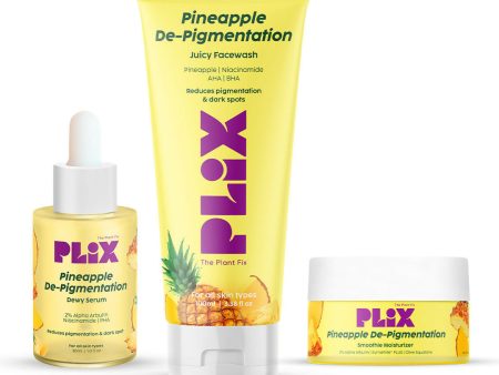 PLIX The Plant 2% Alpha Arbutin Depigmentation Combo For Dark Spot Removal With Cleanser, Face Serum & Cream Online Hot Sale