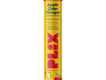 PLIX The Plant Fix Apple Cider Vinegar Effervescent Tablets with Mother - Mango Online Sale