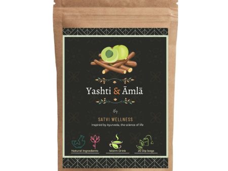 Satvi Wellness Yashtimadhu Amla Tea | Yashti Amala | Blend Of Liquorice And Indian Gooseberry Online Hot Sale