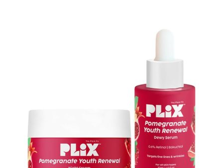 PLIX The Plant Fix 0.6% Retinol Face Serum and 1.20% Retinol Night Cream with Bakuchi Oil Sale