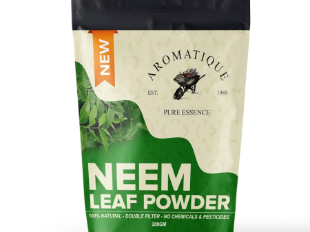 Aromatique Neem Leaves Powder for Silky Hair and Pimple Free Clear Skin For Discount