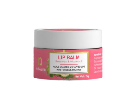 NatAura Lip Balm Beeswax & Vitamin E Online Hot Sale