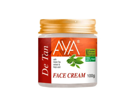 AYA De-Tan Face Cream With Green Tea Extract & Kojic Acid on Sale