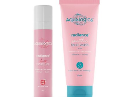 Aqualogica Radiance+ Cleanse & Protect Combo For Sale