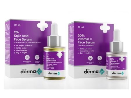 The Derma Co 2% Kojic Acid & 20% Vitamin C Face Serum Combo on Sale