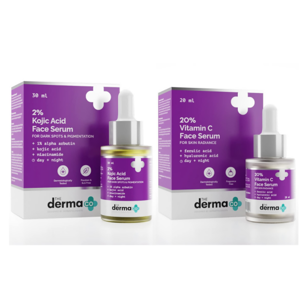 The Derma Co 2% Kojic Acid & 20% Vitamin C Face Serum Combo on Sale