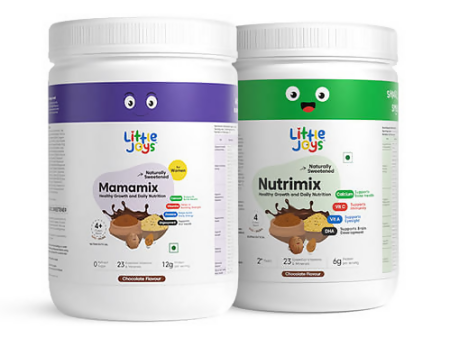 Little Joys MamaMix & NutriMix (For Moms & Kids) Combo - Chocolate Flavor For Sale