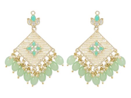 Mehar Mint Earrings - Wahe Jewels Online now