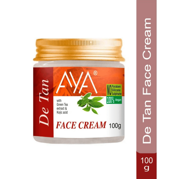 AYA De-Tan Face Cream With Green Tea Extract & Kojic Acid on Sale