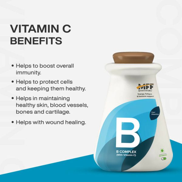 MyFitFuel B-complex with Vitamin C Capsules For Cheap